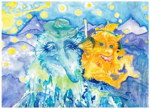 Blotchy Monsters in Moonlight