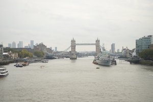 London Bridge Over the River Thames in the Heart of London by Albert Mansour