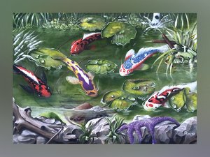 Harmony in the Koi Pond