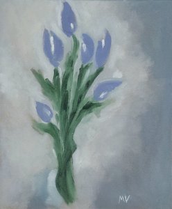 Lilac tulips by M. Vet