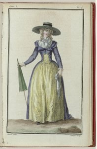 Cabinet des Modes ou les Modes Nouvelles, 1 March 1786, 8th booklet, pl. I by A.B. Duhamel