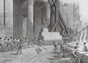 Phoenician Craftsmen building a Temple for Solomon