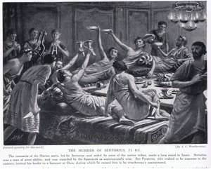 The Murder of Sertorius 72BC by A.C. Weatherstone