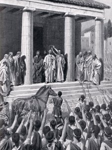 Themistocles Honoured at Sparta, illustration from 