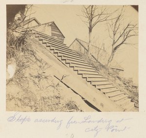 Steps Ascending from Landing at City Point by A.J. Russell