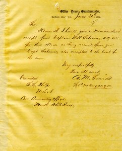 Letter from A. M. Sevier, Duvall