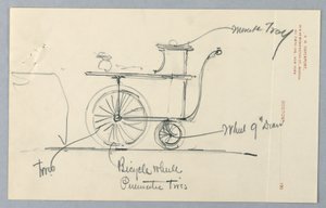 Design for Serving Table on Wheels