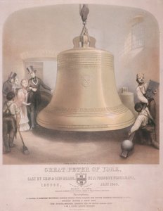 View of the Great Peter of York bell