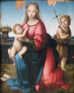 Madonna and Child with the Young St John by A. (1485 c.1525) Piccinelli