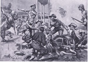 The Attack on Hamel Fontein Farm, from After Pretoria: The Guerilla War by A. C. Ball
