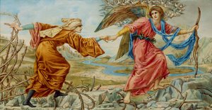 Love Leading the Pilgrim after Sir E. C. Burne-Jones by A. Corsi Lalli