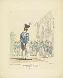 Musician in Full Uniform by A. Courtois