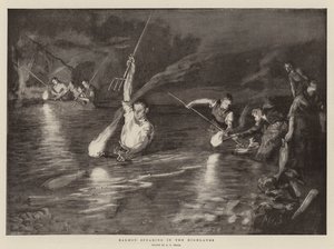 Salmon Spearing in the Highlands by A. G. Small
