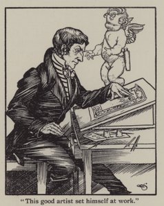 Illustration for The Essays of Elia by Charles Lamb by A. Garth Jones