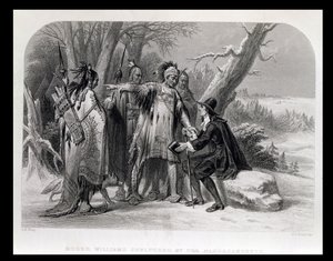 Roger Williams sheltered by the Narragansetts, from 