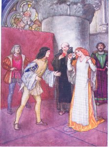 Taking off her mask, the unknown lady proved to be no niece by the lady hero herself (Much Ado About Nothing)