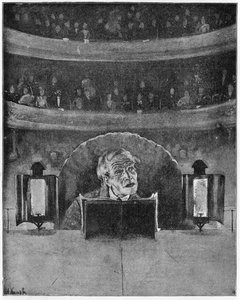 How an Actor Sees His Audience and the Prompter, c.1890