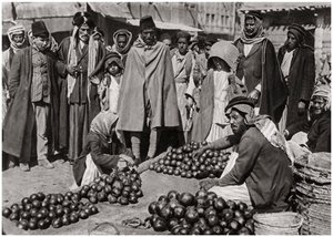 Fruit market in Baghdad, Iraq, 1925 by A. Kerim