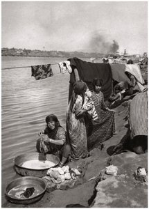Washerwomen on the banks of the Tigris, Baghdad, Iraq by A. Kerim