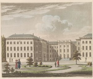 Noordeinde Palace in The Hague, 1810-1825 by A. Lutz