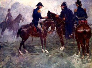 Not till after the battle did Blucher and Wellington meet, 1815