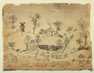 Embroidered Picture by A. Smith