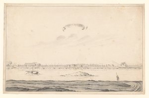 View of Passoeroean by A. de Nelly (possibly)