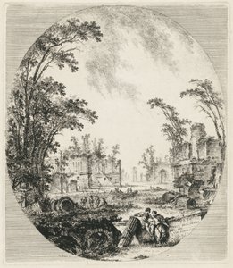 Section of the Old Appian Way by Abbé de Saint Non Jean Claude Richard after Jean Baptiste Le Prince