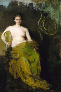 Half Draped Figure by Abbott Handerson Thayer