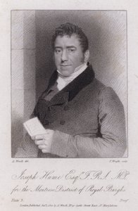 Joseph Hume, Scottish doctor, politician and radical MP by Abraham (after) Wivell