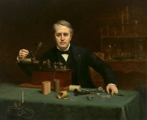 Thomas Alva Edison (1847-1931) by Abraham Archibald Anderson