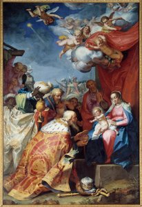 Adoration of the Magi by Abraham Bloemaert