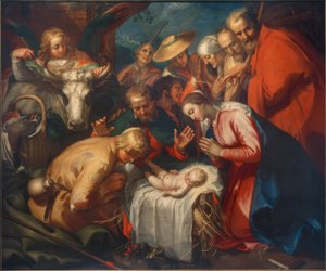 The Adoration of the Shepherds by Abraham Bloemaert