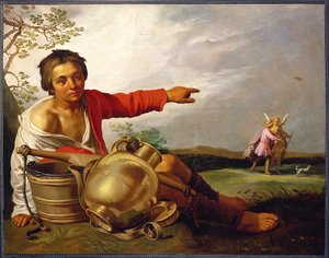 Shepherd Boy Pointing at Tobias and the Angel, c.1625-30