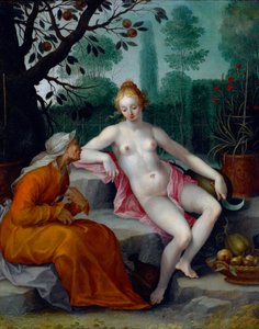 Vertumnus and Pomona by Abraham Bloemaert