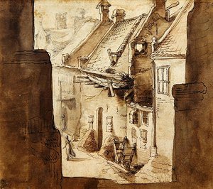 View from Ramparts into an Alley