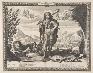 Declaration of War on Spain by Louis XIII: The King as Hercules, ca. 1635 by Abraham Bosse