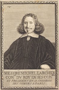 Michel Larcher by Abraham Bosse