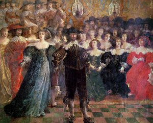 The Court Ball (detail) by Abraham Bosse