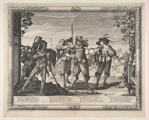 The Hotpot Carried to the Newlyweds, or The Racket by Abraham Bosse
