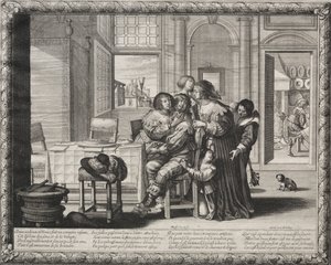 The Prodigal Son: Riotous Living by Abraham Bosse