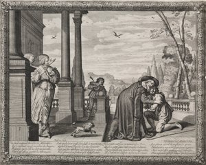 The Prodigal Son: The Return of the Prodigal by Abraham Bosse