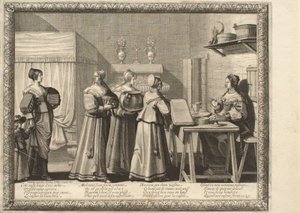 The Wedding in the Countryside: The Wedding Presents by Abraham Bosse