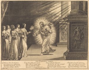 The Wise Virgins Carrying Their Lamps by Abraham Bosse