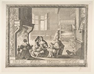 Visit of the Nursemaid by Abraham Bosse
