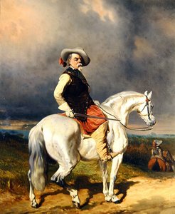 Cavalier on a White Horse by Abraham Cooper