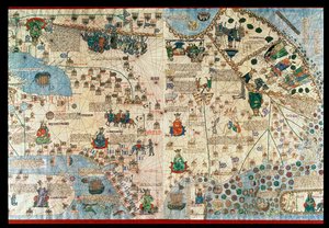 Catalan Atlas, 1375 by Abraham & Cresques Jehuda (1360-1410) Cresques