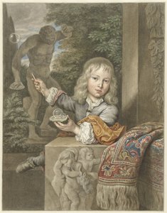 Boy Blowing Bubbles