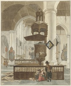 The Great Church in The Hague by Abraham Delfos