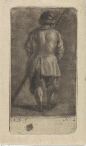 Man with a Stick, Seen from the Back by Abraham Delfos